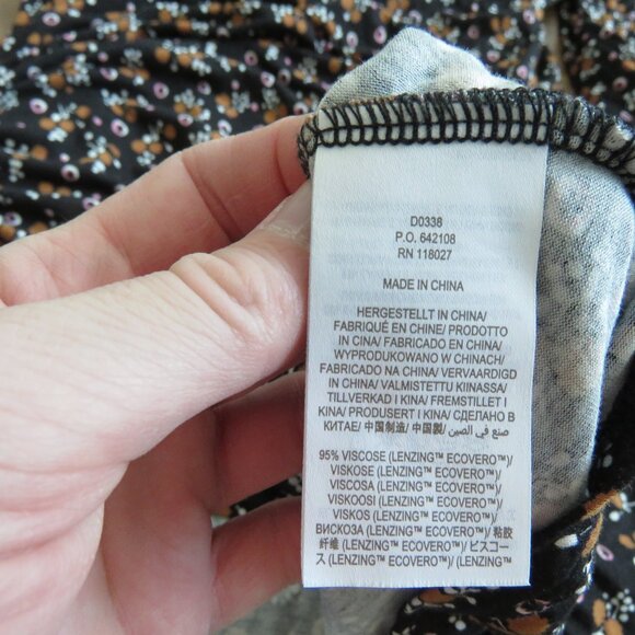 BODEN Crew Neck Jersey Midi Dress in Ditsy Dotty Floral Fall Cottagecore US 4P - Picture 15 of 15